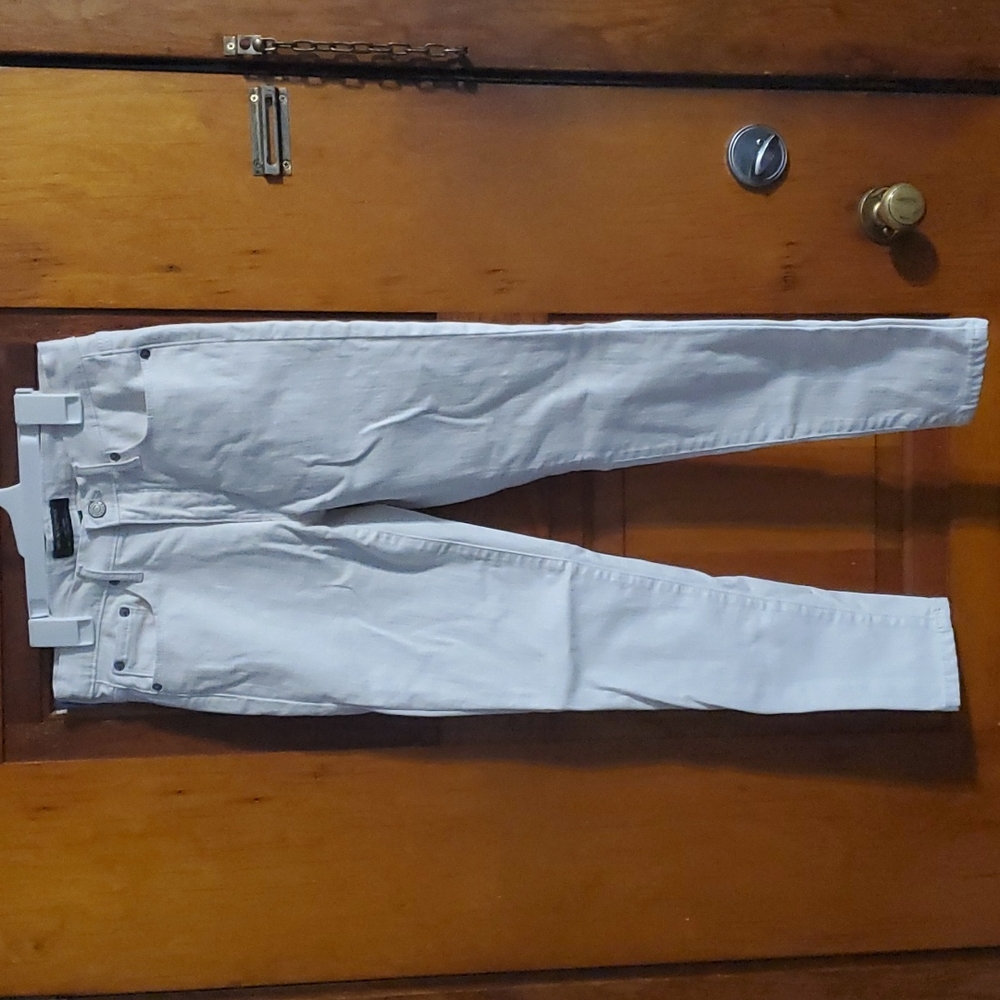 Banana Republic Petite white Sculpt Skinny Jeans